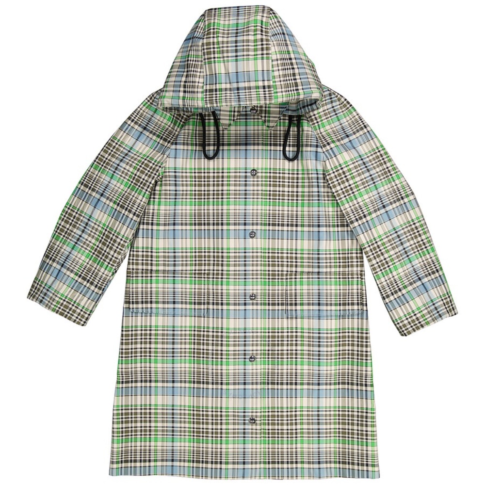 BURBERRY 
Ladies Tourmaline Green Plaid Trench Coat  ‼️Just Sharing ‼️